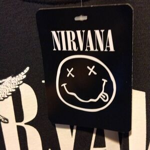 Nirvana Sweatshirt NWT, Large Black